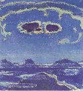 Ferdinand Hodler Monch und Jungfrau im Mondschein oil on canvas